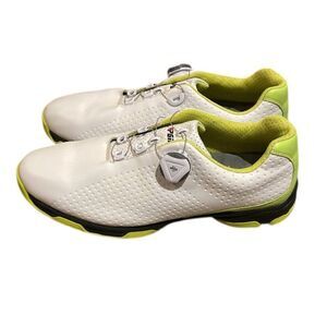 PGM XZ095 White Golf Shoes Mens Size 10 waterproof Rotating buckle Laces